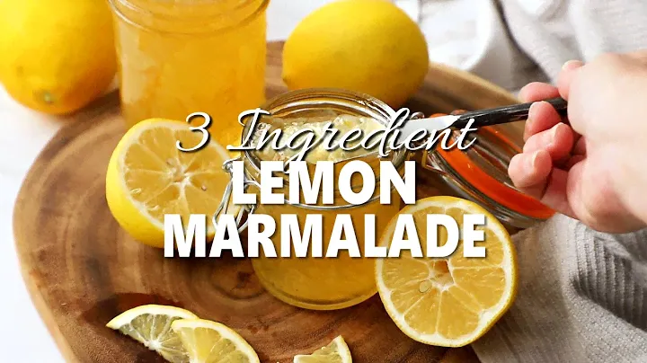 Three Ingredient Lemon Marmalade